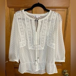 Dainty shear blouse